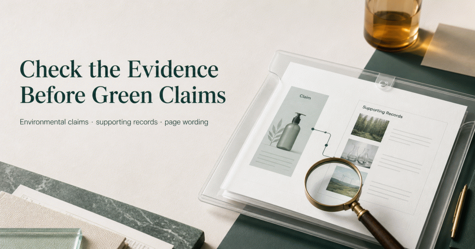 Check the Evidence Before Green Claims | A Practical File Map
