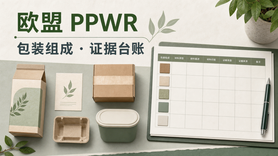 欧盟 PPWR 包装法规：按包装组成建立资料台账