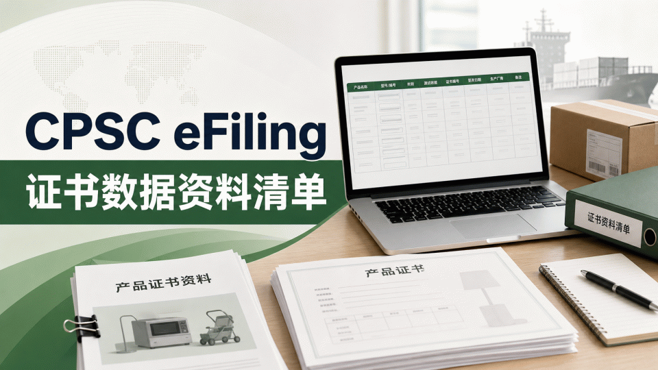 CPSC eFiling 资料清单：先把证书数据与进口责任对齐