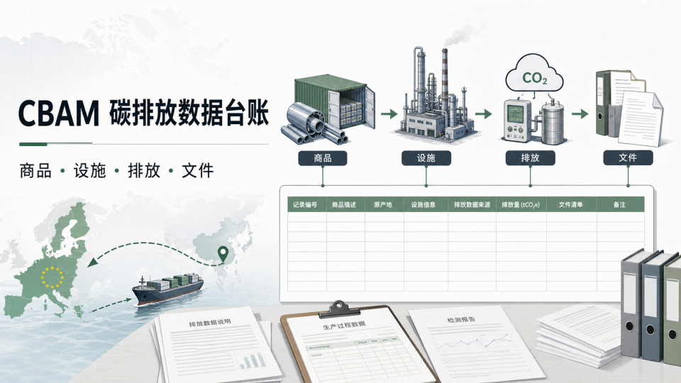 CBAM 碳边境调节机制：进口产品排放数据怎么建立台账