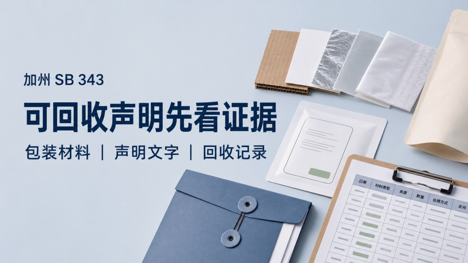 加州 SB 343：包装可回收声明的证据资料怎么核对