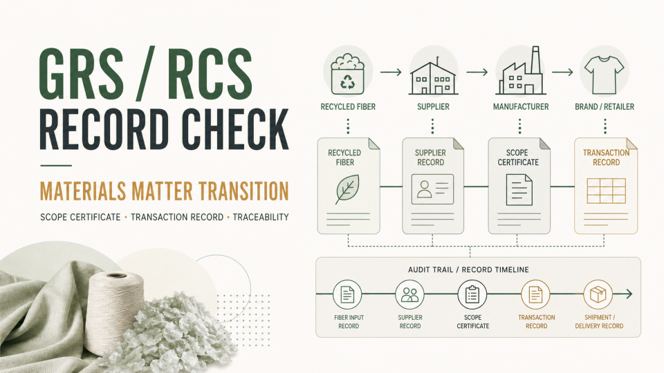GRS / RCS Record Check and Materials Matter Transition Preparation