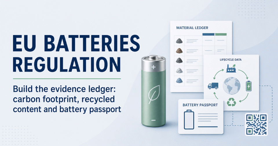 EU Batteries Regulation Evidence Checklist: Build the Ledger by Battery Category