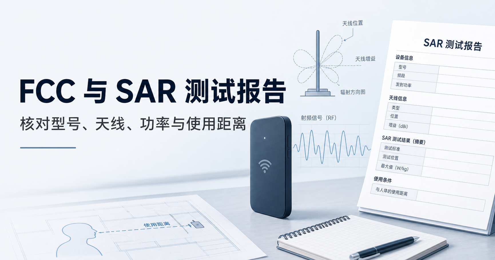 美国 FCC 与 SAR 测试报告：资料清单与型号核对方法