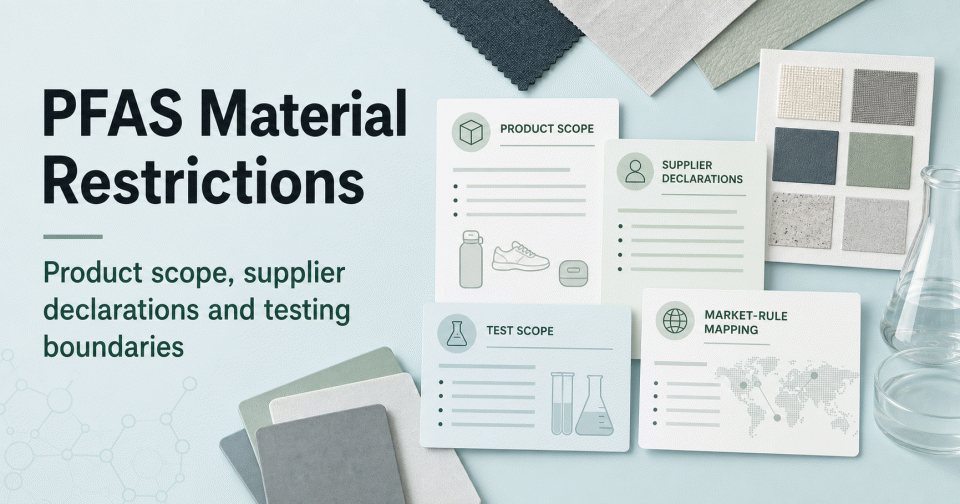 PFAS Material Restrictions: How to Check Product Scope, Supplier Declarations, and Test Boundaries