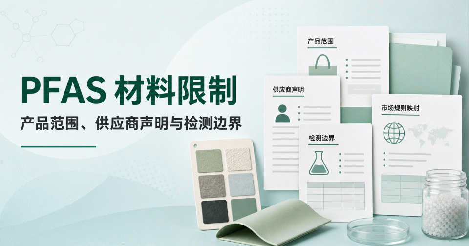 PFAS 材料限制怎么核对：产品范围、供应商声明与检测边界
