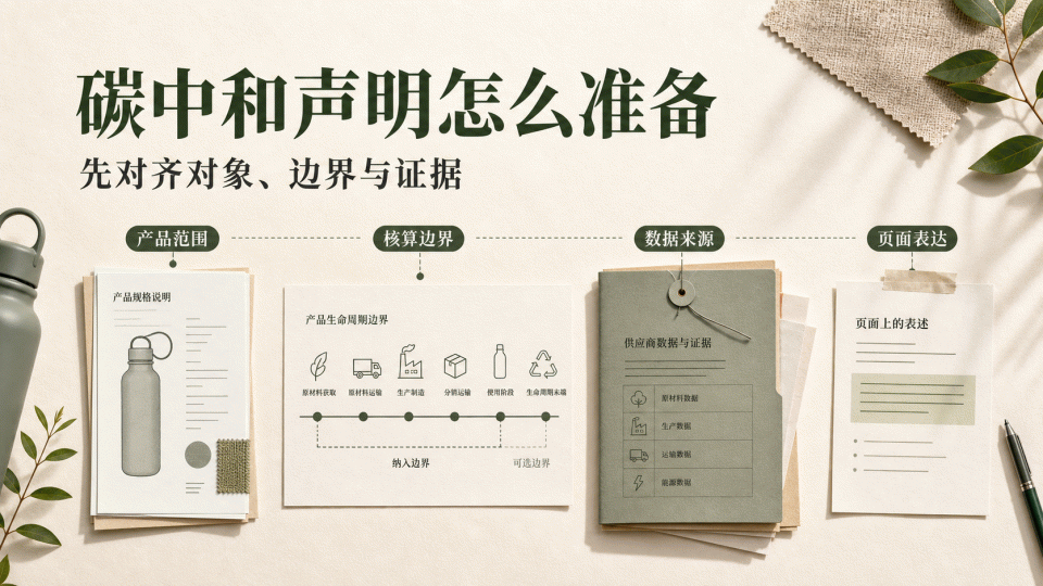 碳中和声明怎么准备：先把对象、边界和证据对上