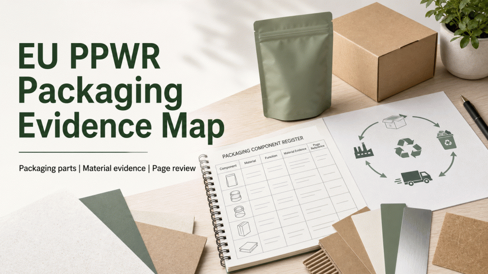 EU PPWR Packaging Evidence Map: Align Parts, Materials and Page Claims