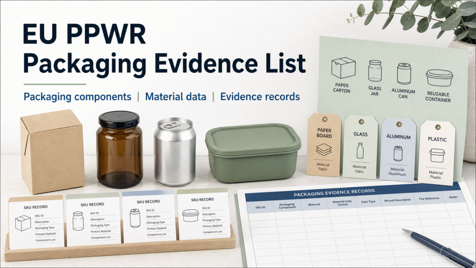 EU PPWR Packaging Evidence List: Build the Record by Component