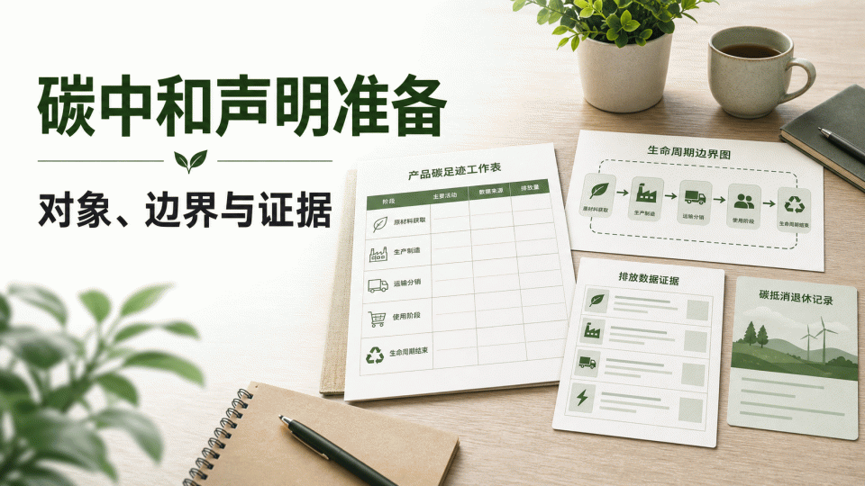 碳中和声明怎么准备：先把对象、边界和证据对上