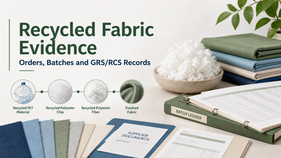 Recycled Fabric Orders: How to Check GRS/RCS Scope and Batch Records