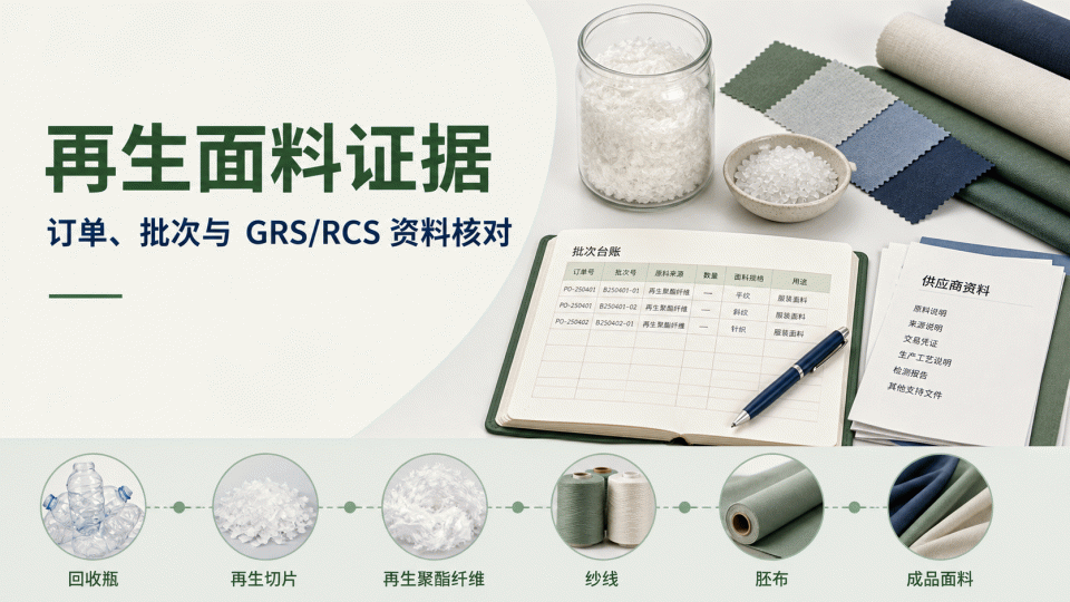 再生面料订单来了：GRS／RCS 证书范围与批次资料怎么核对