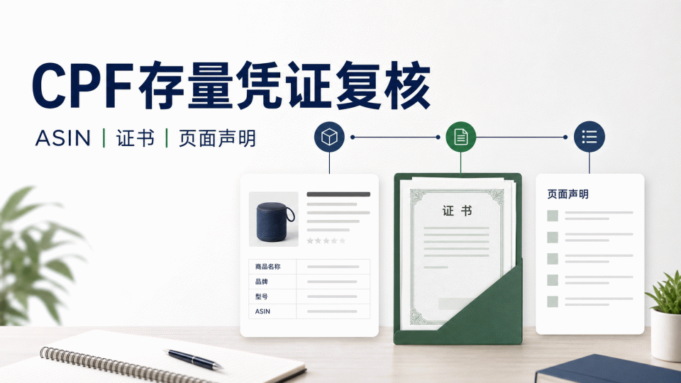 Amazon Climate Pledge Friendly（CPF）存量凭证复核：产品、证书与页面怎么对照
