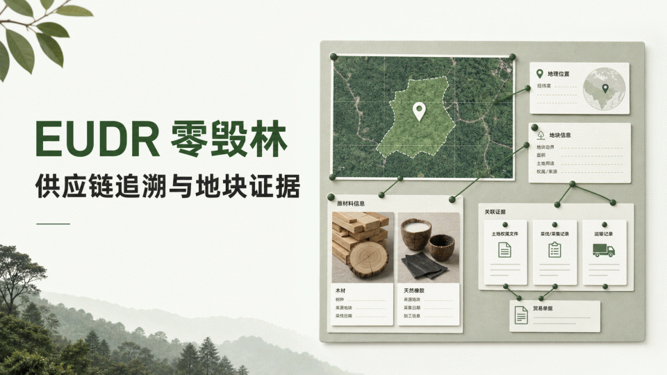 EUDR 零毁林法规：供应链追溯与地块证据资料清单