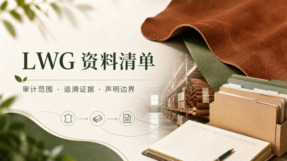 LWG 皮革工作组资料清单：按参与者类型核对审计与追溯证据
