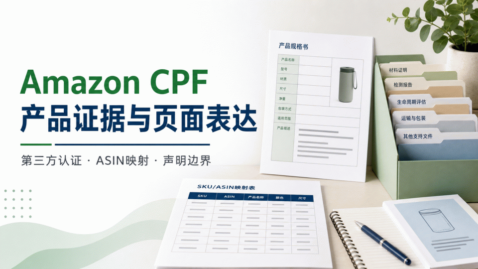 Amazon Climate Pledge Friendly（CPF）产品资料、证据与页面表达