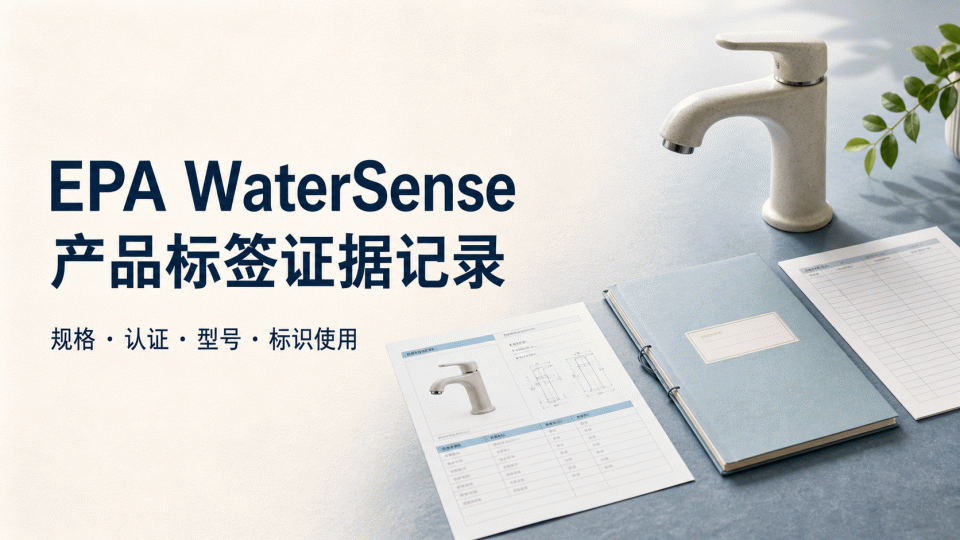 EPA WaterSense：产品标签声明资料与证据记录