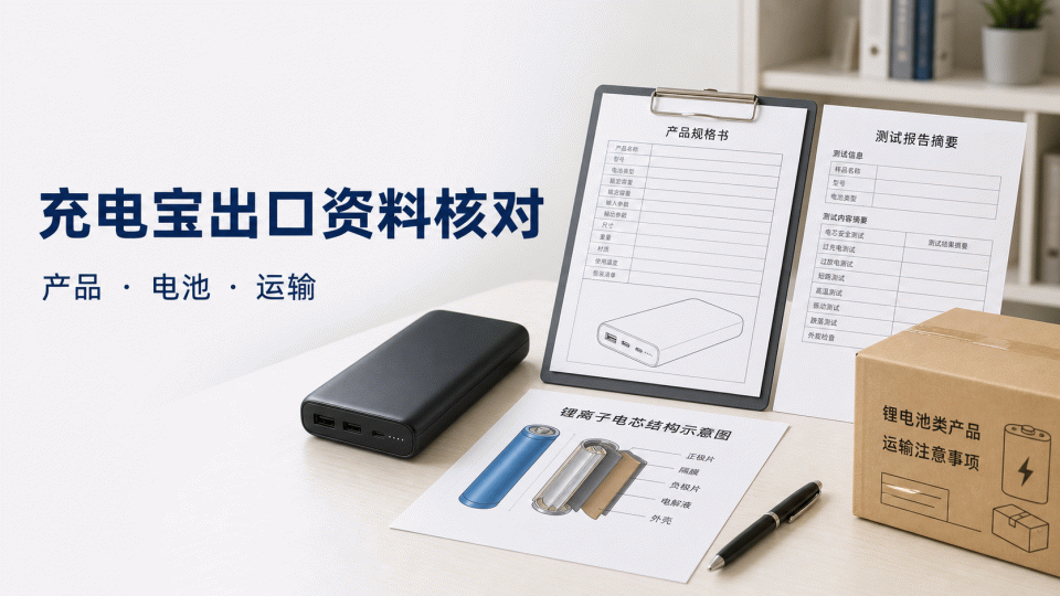 充电宝出口美国与欧盟：产品、锂电池和运输资料怎么核对