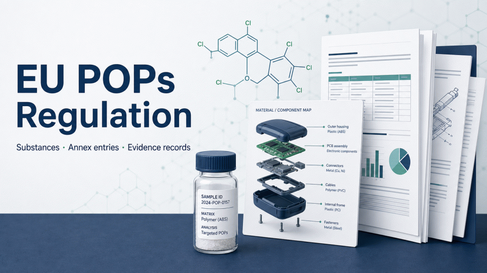EU POPs Regulation: Product Scope, Chemical Evidence, and Wording Controls
