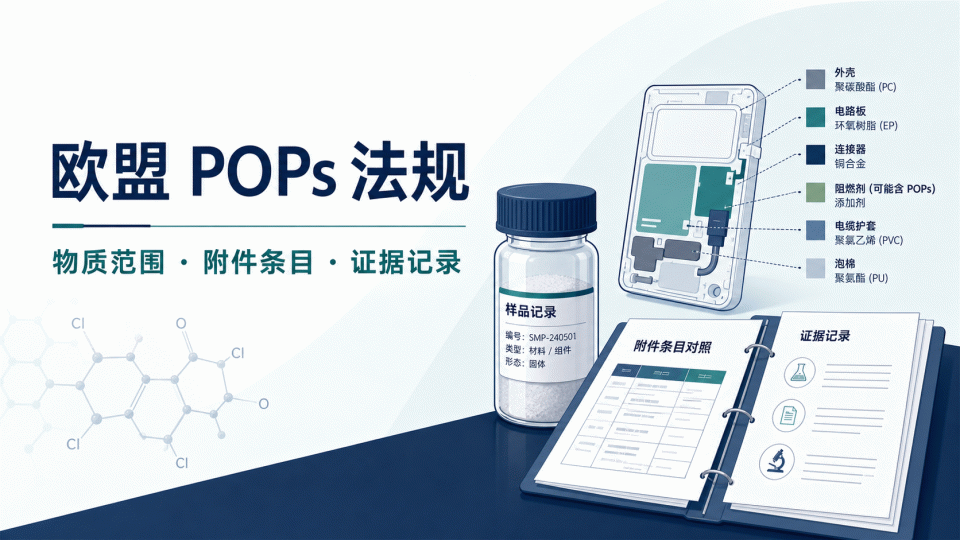 欧盟 POPs 法规资料清单：产品范围、化学证据与页面表达