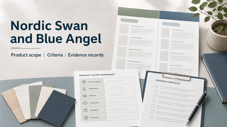 Nordic Swan and Blue Angel: Product Scope, Criteria and Evidence Checklist