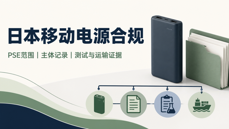 日本移动电源合规资料表：PSE范围、主体记录与运输证据