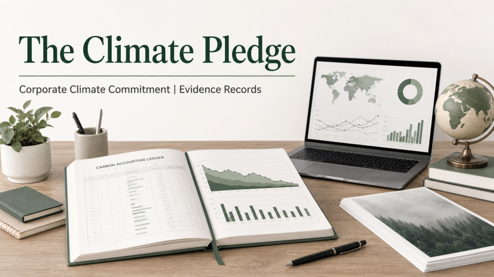 The Climate Pledge: Corporate Commitment Records and Evidence Map