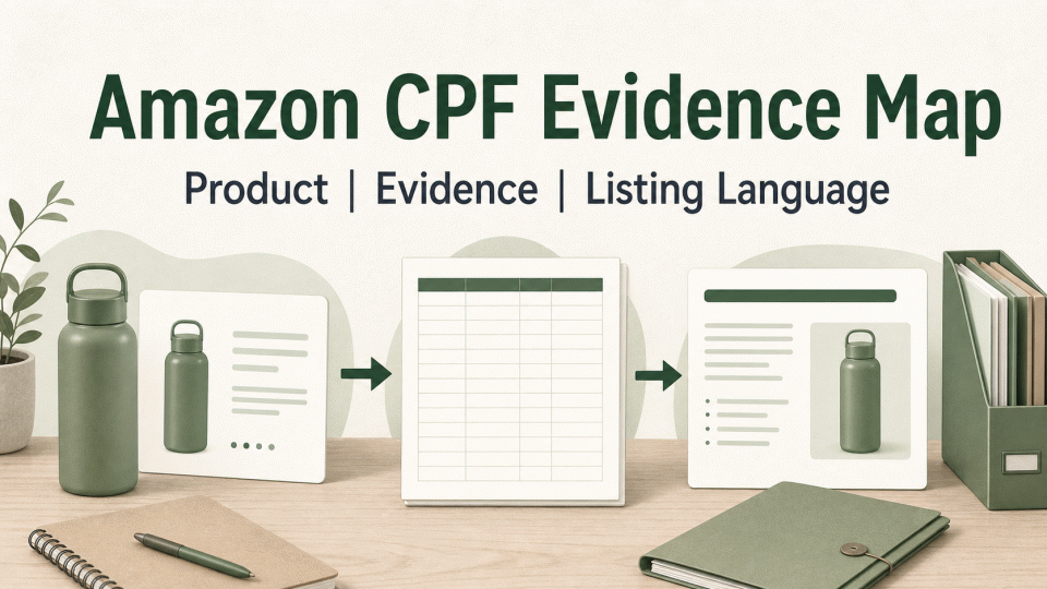 Amazon Climate Pledge Friendly (CPF): Mapping Product Evidence to Listing Language