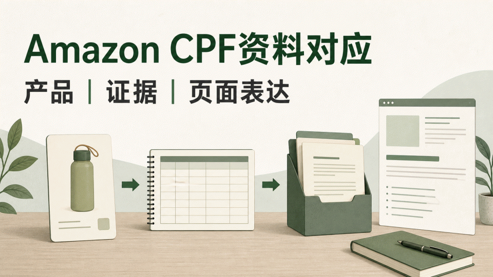 Amazon Climate Pledge Friendly（CPF）资料怎么对应：产品、证据与页面表达
