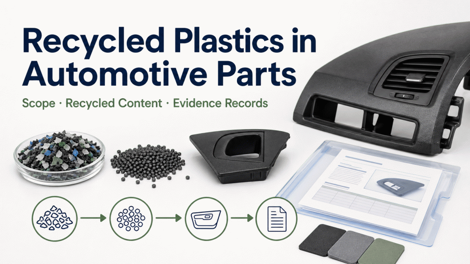 Recycled Plastics in Automotive Parts: Building Product-Level Evidence Records
