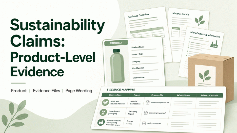 Amazon Sustainability Claims: A Product-Level Evidence Checklist
