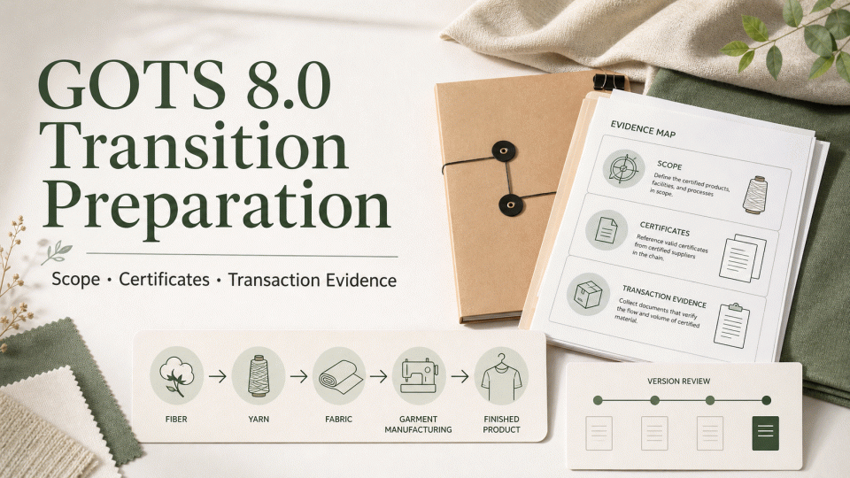 GOTS 8.0 Transition Preparation: Scope, Supply-Chain Evidence and Version Review