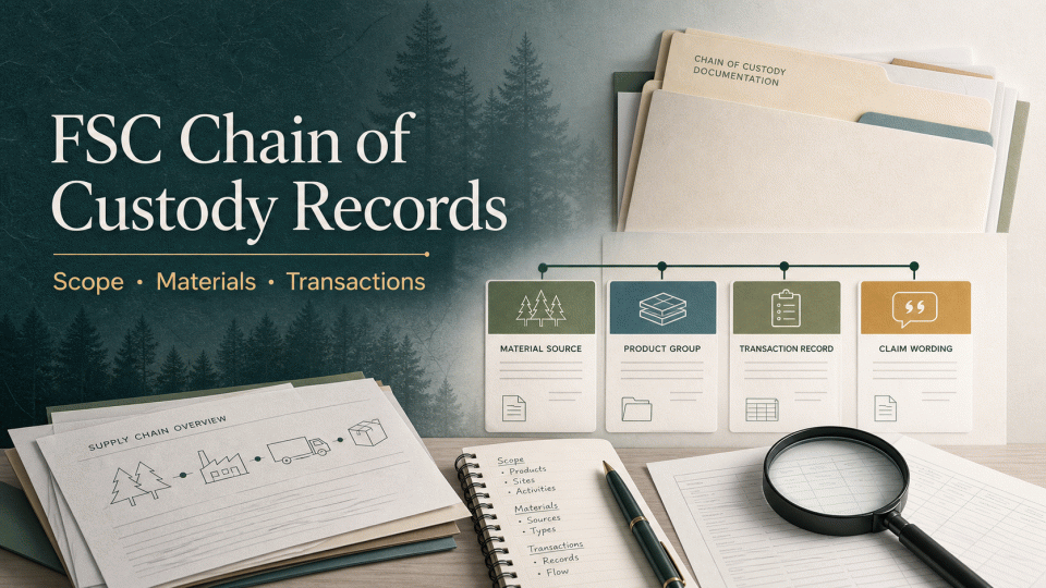 FSC Chain of Custody Records: Scope, Materials, Transactions, and Claims