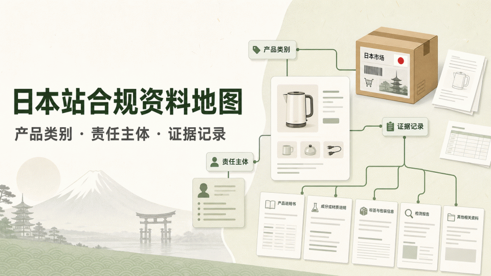 跨境电商日本站合规资料地图：按产品类别建立证据记录