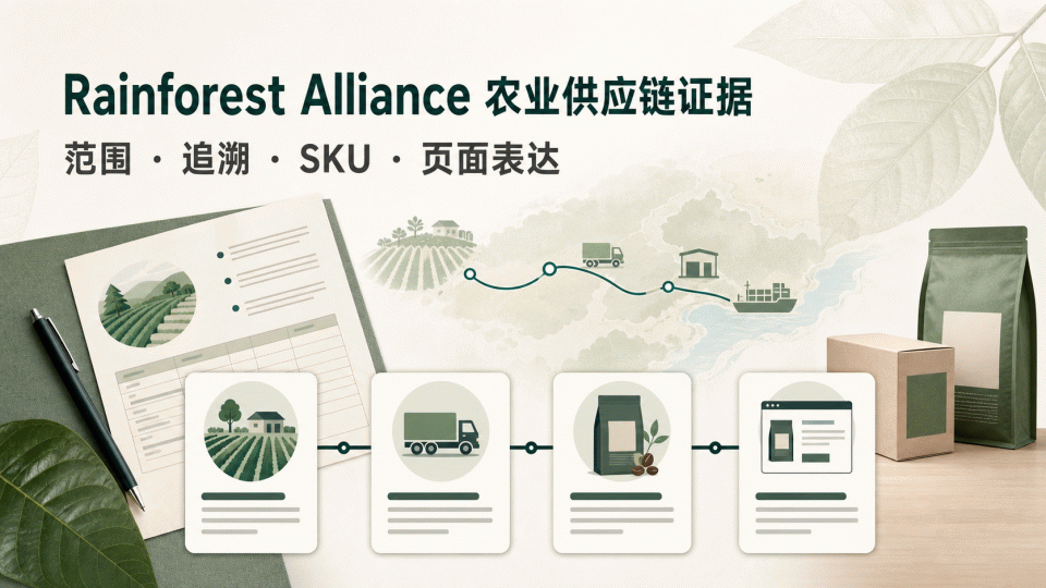Rainforest Alliance 农业供应链证据：范围、追溯与页面表达