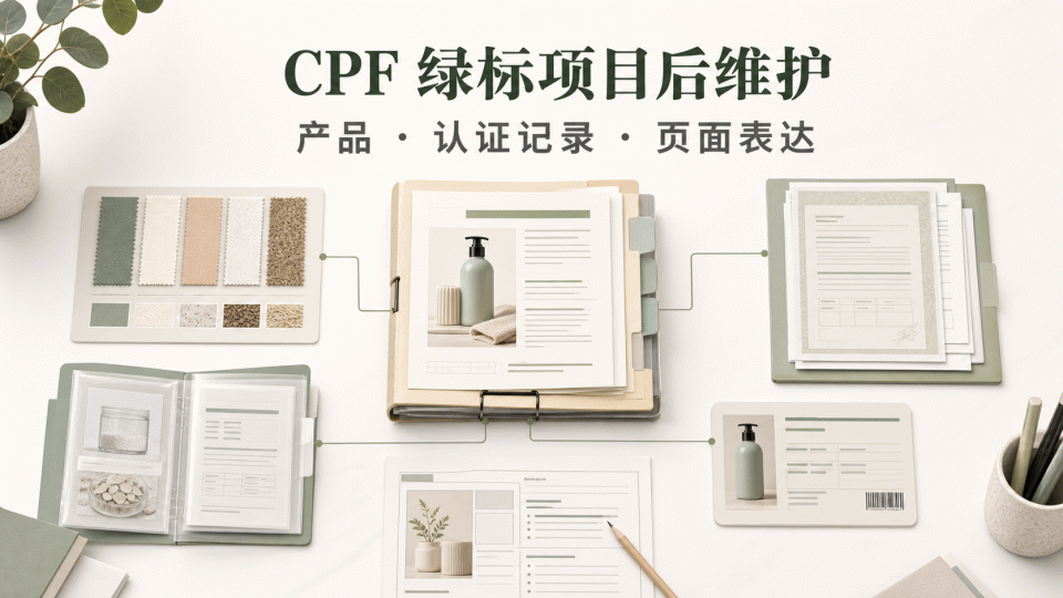 CPF 绿标项目后维护：产品、认证记录与页面表达如何对应