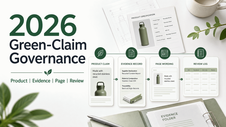 2026 Green-Claim Governance: Product, Evidence, Page Wording and Review Records