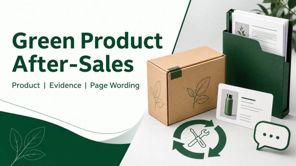 Green Product After-Sales Communication: Connect Product, Evidence, and Page Wording