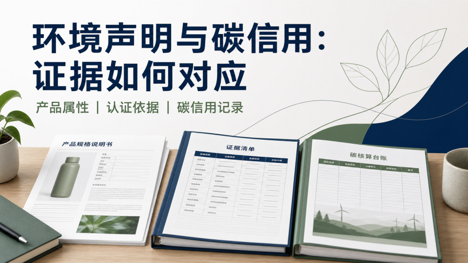 环境声明与碳信用：产品、认证依据与记录如何对应