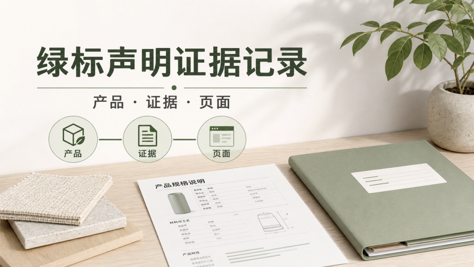 跨境电商绿标声明资料怎么整理：产品、证据与页面表达