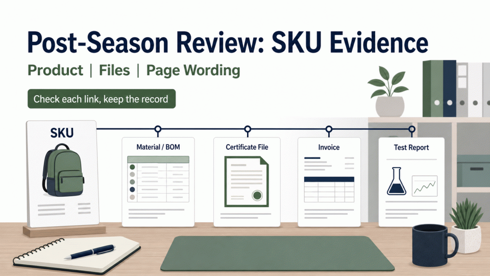 Post-Season Review: Build an Evidence Map for Each SKU
