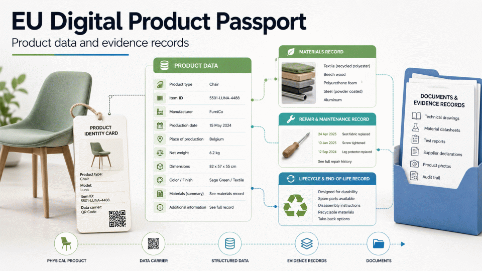 EU Digital Product Passport: How to Prepare Product Data and Evidence Records