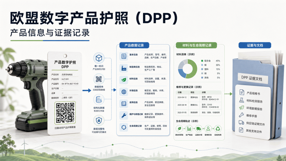 欧盟数字产品护照（DPP）：产品信息与证据记录怎么准备