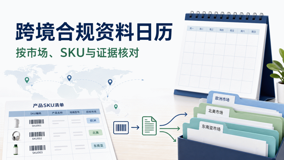 2026下半年跨境合规资料日历：按市场、SKU与证据核对