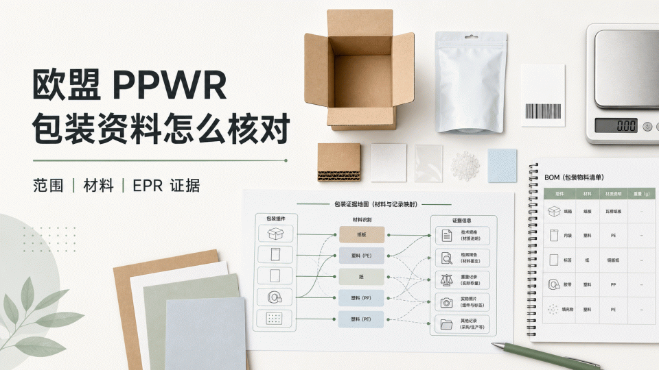 欧盟 PPWR 包装法规：适用范围、包装资料与 EPR 证据怎么核对