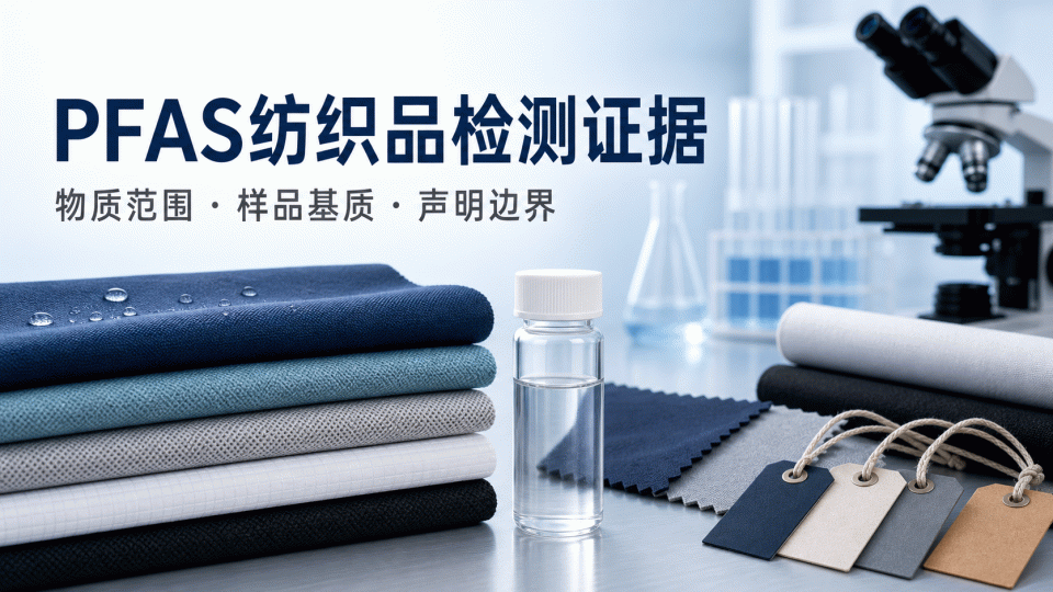 PFAS 纺织品检测证据怎么核对：物质范围、样品基质与页面声明要对应