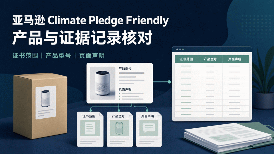 亚马逊 Climate Pledge Friendly：产品与证据记录怎么核对