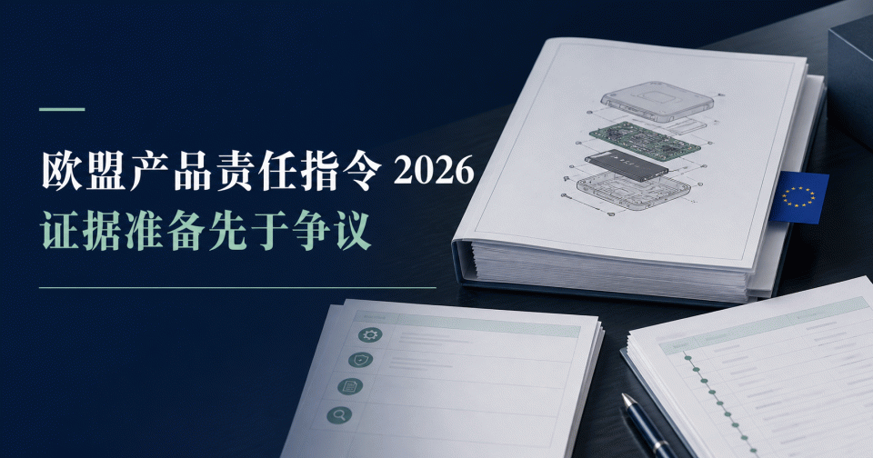 欧盟《产品责任指令》PLD 2026合规指南：2026年12月9日全面适用，跨境卖家请提前布局