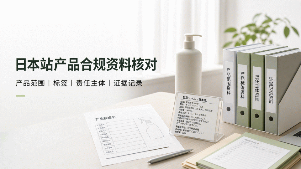 日本站产品合规资料核对指南｜范围、标签、责任主体与证据记录