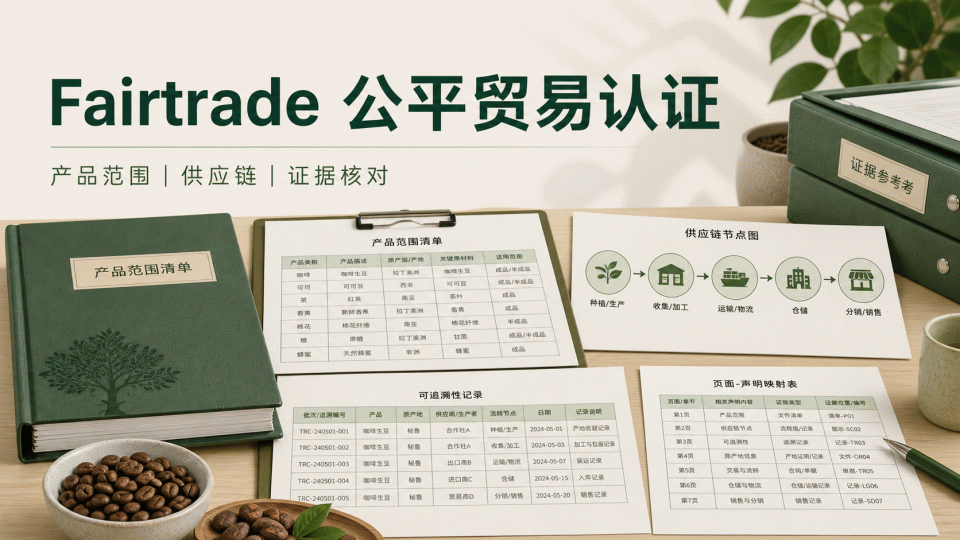 Fairtrade（公平贸易）认证：产品范围、供应链与证据核对